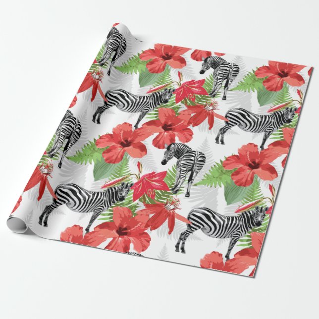 Papel De Regalo Zebra (Desenrollado)