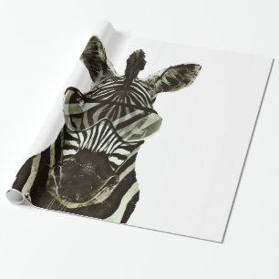 Papel De Regalo Zebra hipster