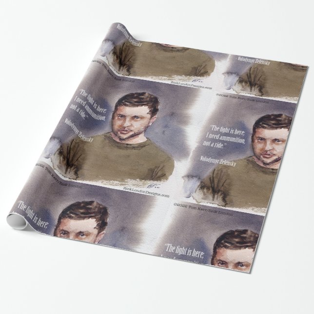 Papel De Regalo Zelensky, Volodymir (Desenrollado)
