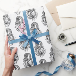 Papel De Regalo Zen Art: Florales Motiv - Rolle 