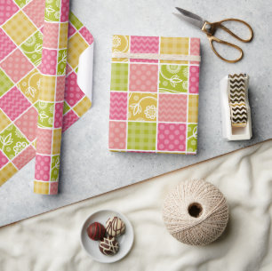 Papel De Regalo Zigzag, Chevron, Polka Dots, Gingham, Patchwork