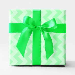 Papel De Regalo Zigzag Verde Menta Monocromático