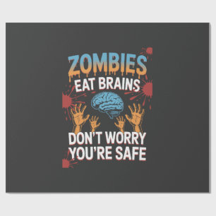 Papel De Regalo Zombie de Halloween