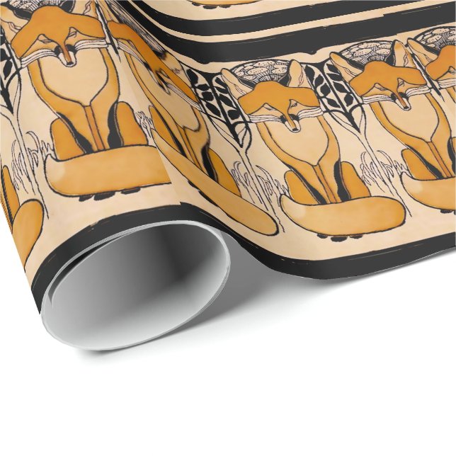 Papel De Regalo Zorra (Esquina del rollo)