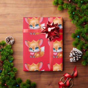 Papel De Regalo Zorro de Bebé Adorable