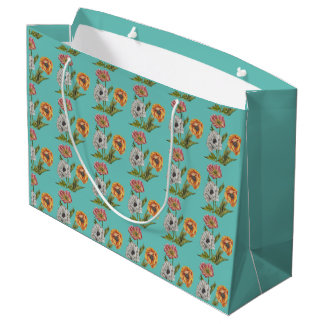 Papel de relleno de amapola Bolsa de regalo grande