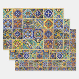 Papel de relleno de azulejos de Talavera
