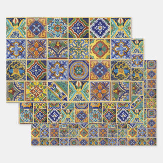 Papel de relleno de azulejos de Talavera