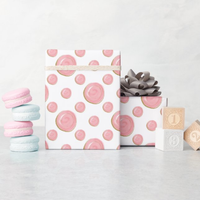 Papel de relleno de burbujas rosadas (Baby Shower)