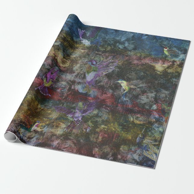 Papel de relleno de colibrí (Desenrollado)