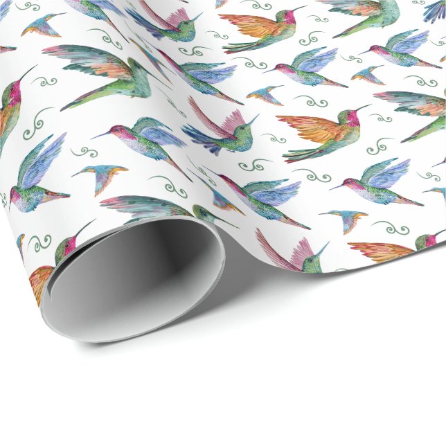Papel de relleno de colibrí (Esquina del rollo)