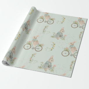 Papel de relleno de conejo de primavera chic Shabb