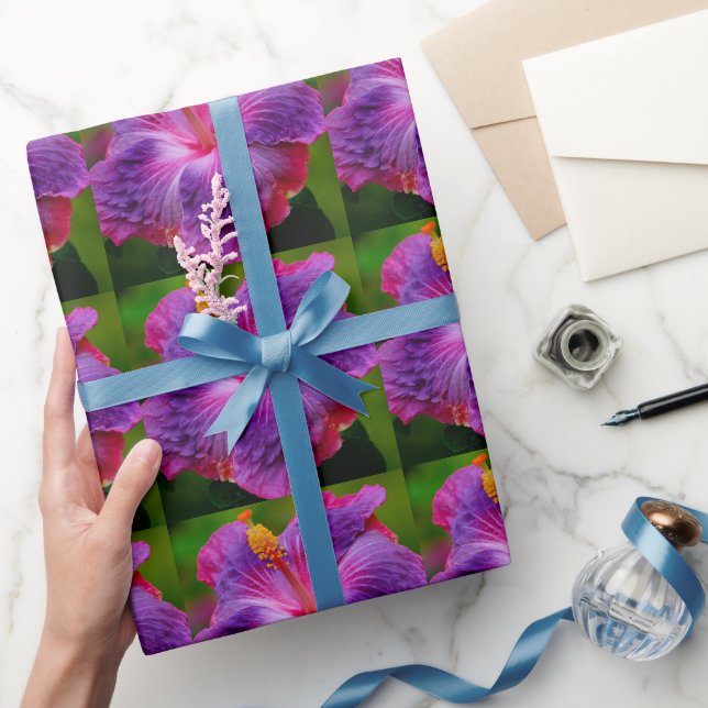 Papel de relleno de flores de Hibiscus (Regalar)