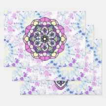 Papel de relleno de Mandala de primavera conjunto