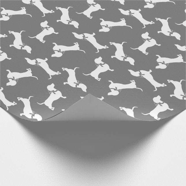 Papel de relleno de perros Dachshund Wiener (Esquina)