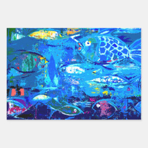 Papel de relleno de pescado tropical