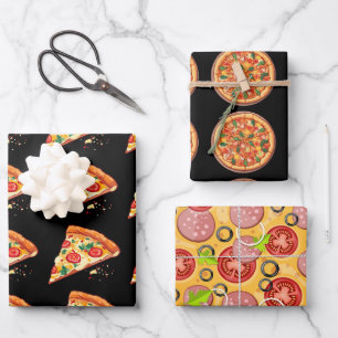 Papel de relleno de pizza 3 hojas 3 Diseños Ne