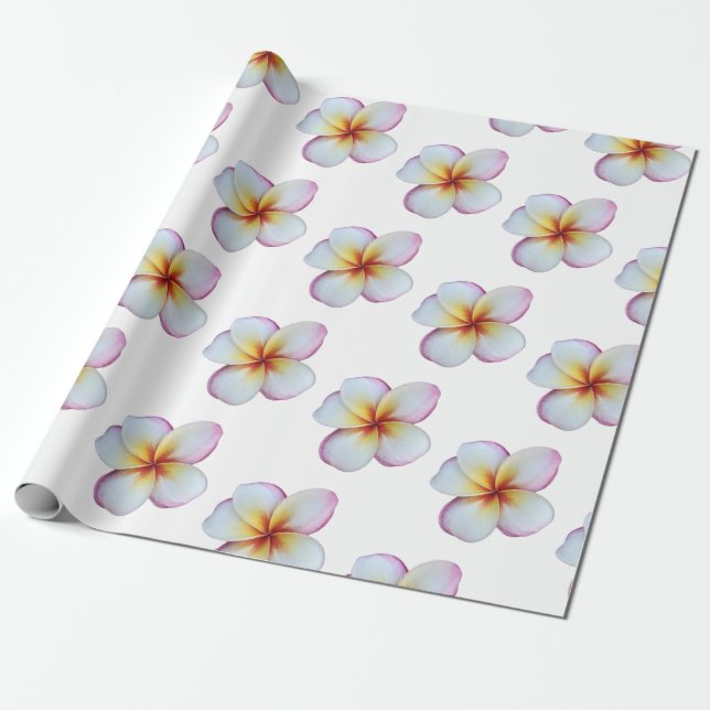 Papel de relleno de Plumeria Rosada Caliente (Desenrollado)