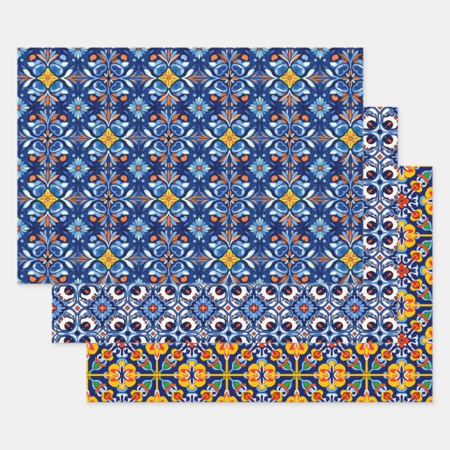 Papel de relleno de Talavera mexicano (Set)