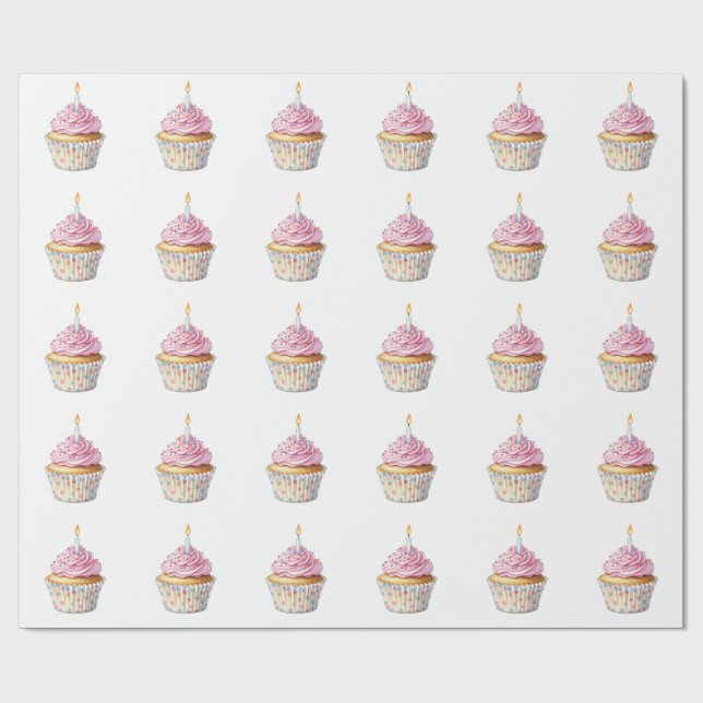 Papel de relleno de tarta de cumpleaños (Superficie plana)
