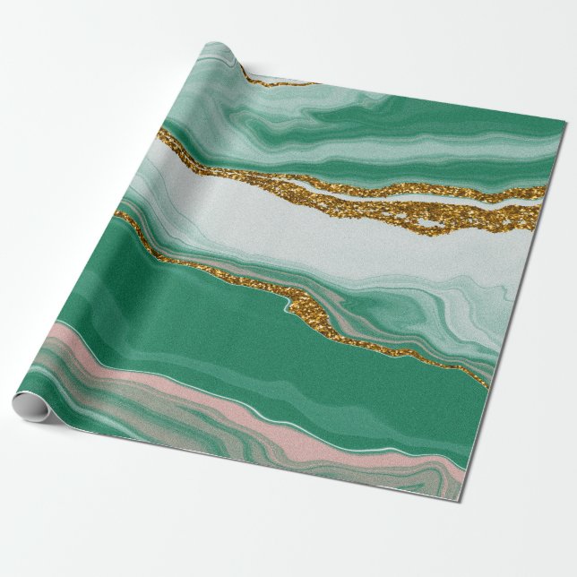 Papel de relleno del lago verde | Bodas de lujo (Desenrollado)