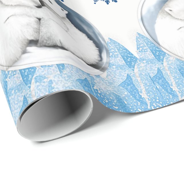 Papel de relleno Oso polar (Esquina del rollo)