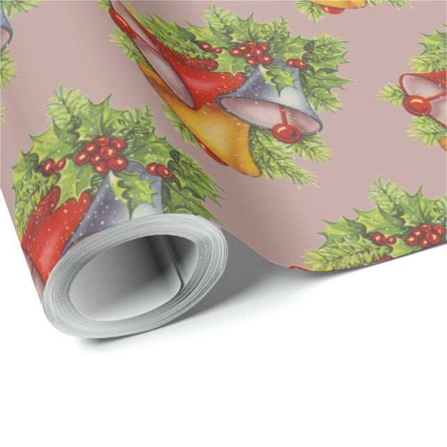 Papel de relleno para las campanas de los navidade (Esquina del rollo)
