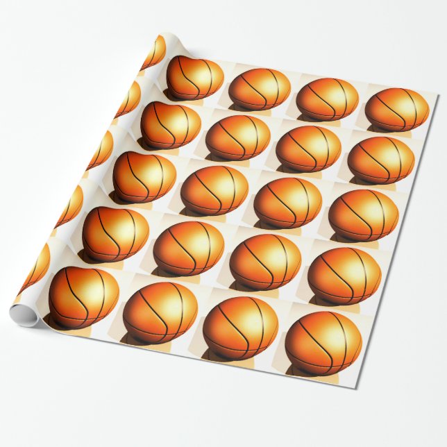Papel de relleno para Navidades de baloncesto (Desenrollado)