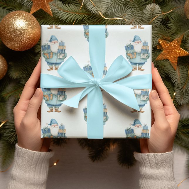 Papel de relleno para Navidades de Blue Santa Clau (Subido por el creador)