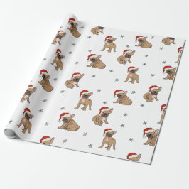 Papel de relleno para Navidades de Bulldog frances