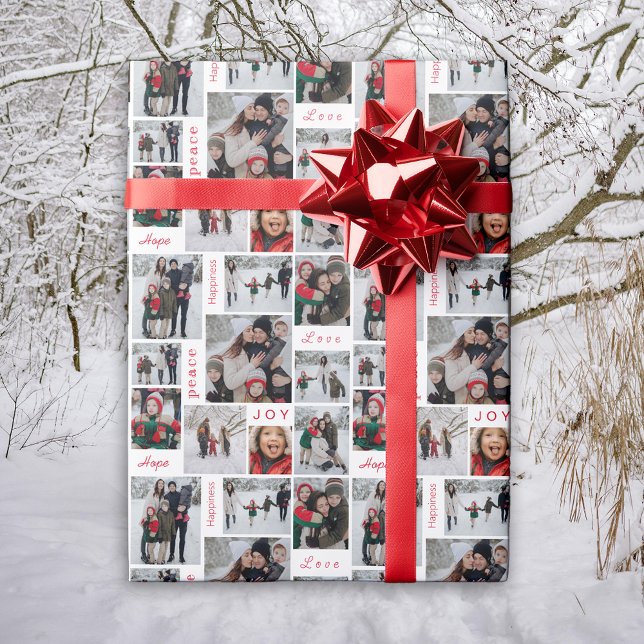 Papel de relleno para Navidades de collage de foto (Subido por el creador)
