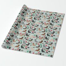 Papel de relleno para Navidades de Dachshund