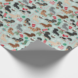 Papel de relleno para Navidades de Dachshund