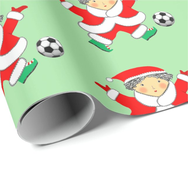 Papel de relleno para Navidades de fútbol (Esquina del rollo)
