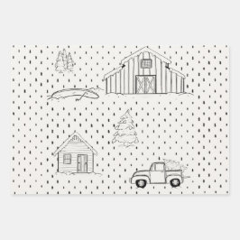 Papel de relleno para Navidades de granjas