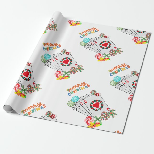 Papel de relleno para Navidades de Las Vegas (Desenrollado)