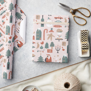 Papel de relleno para Navidades de noel de color d