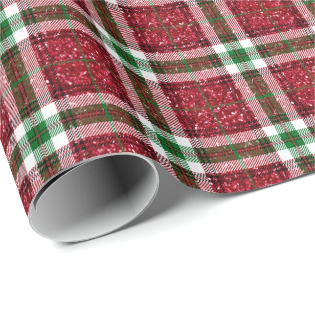 Papel de relleno para Navidades de purpurina (Esquina del rollo)