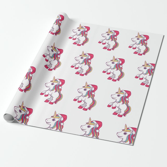 Papel de relleno para Navidades de unicornio, Unic (Desenrollado)