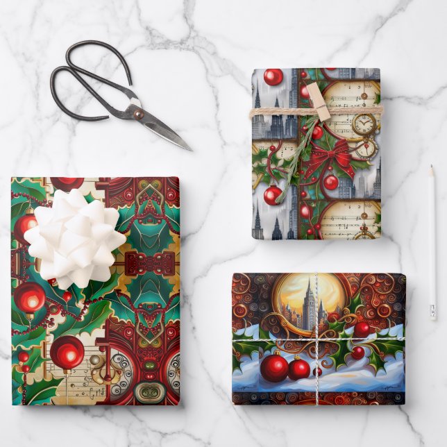 Papel de relleno para Navidades inspirados en la e (Anverso)