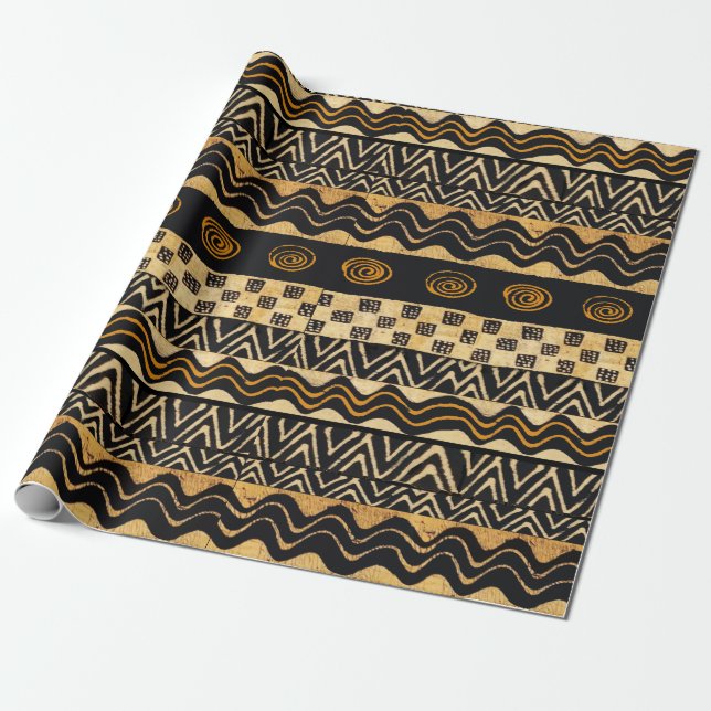 Papel de relleno tribal africano (Desenrollado)