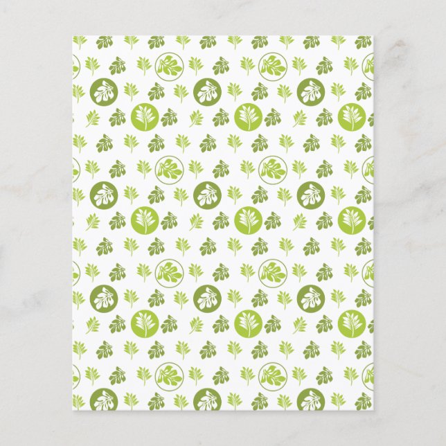 Papel de reserva de hojas verdes tropicales (Anverso)