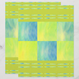 Papel de Scrapbook Baldosas Cielos Verdes Página 2