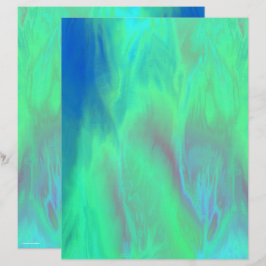 Papel de Scrapbook Cielos Verdes Página 2 Caras
