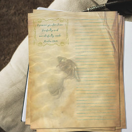 Papel de Scrapbook de Escrituras de Cangrejos Ermi