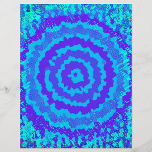 Papel de Scrapbook de Flor Abstracta Azul Página 2