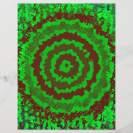 Papel de Scrapbook de Flor Abstracta Verde Página