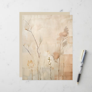 Papel de Scrapbook de Hierba y Hojas en Armonía