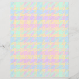 Papel de Scrapbook de Plaid Pastel de Pascua a Gra