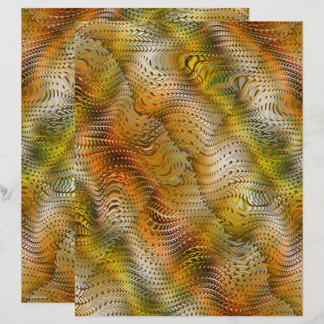 Papel de Scrapbook ET Faux Snakeskin Hoja 2 Caras (Anverso / Reverso)